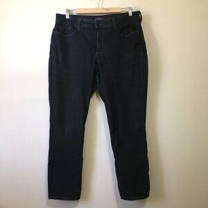 NYDJ Jeans Dark Blue Ankle Jeans With Ankle Zippers